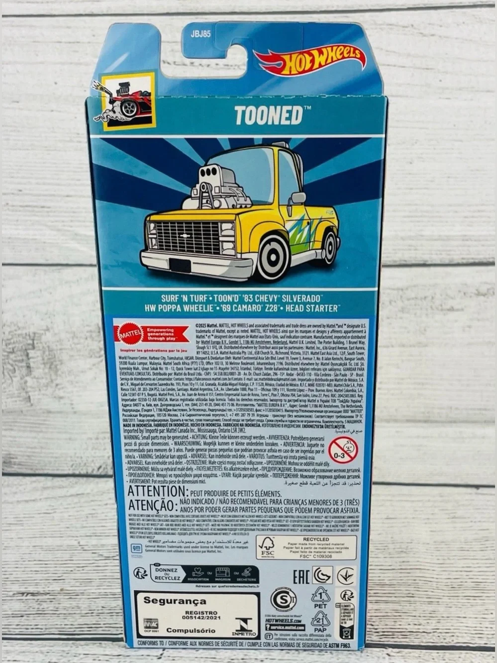 Hot Wheels Tooned 5-Pack Diecast Cars Set Mattel Collectible Racing Toy 3+ NEW